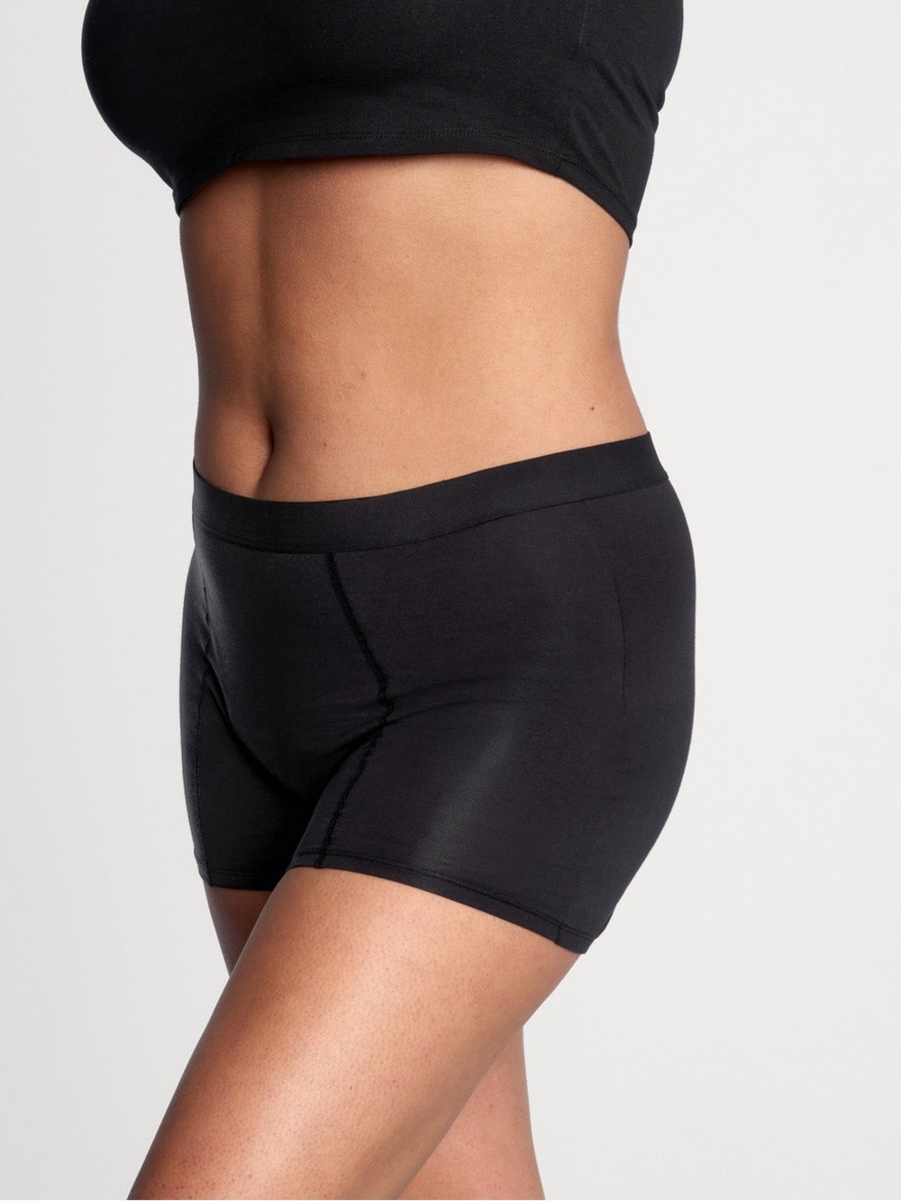 Think Women’s Black Boyfriend Short Period Underwear